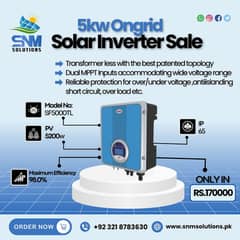 5kw Ongrid Inverter Mega Sale