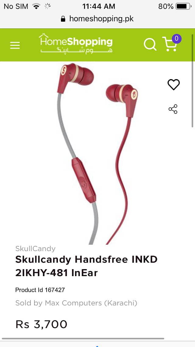 HandFree skullcandy original 6