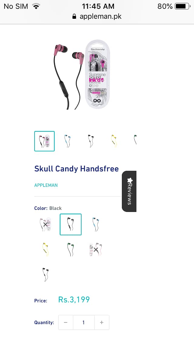 HandFree skullcandy original 7