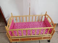 wooden baby crib/cradle