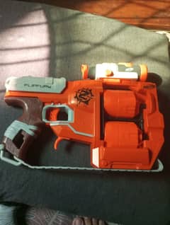 NERF flip fury is double magazine gun with six bullets last price 3000