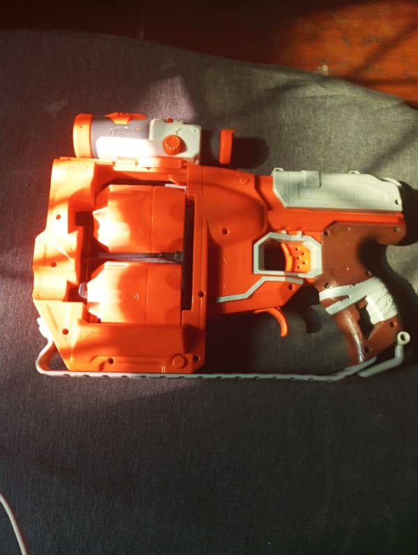 NERF flip fury is double magazine gun with six bullets last price 3000 1