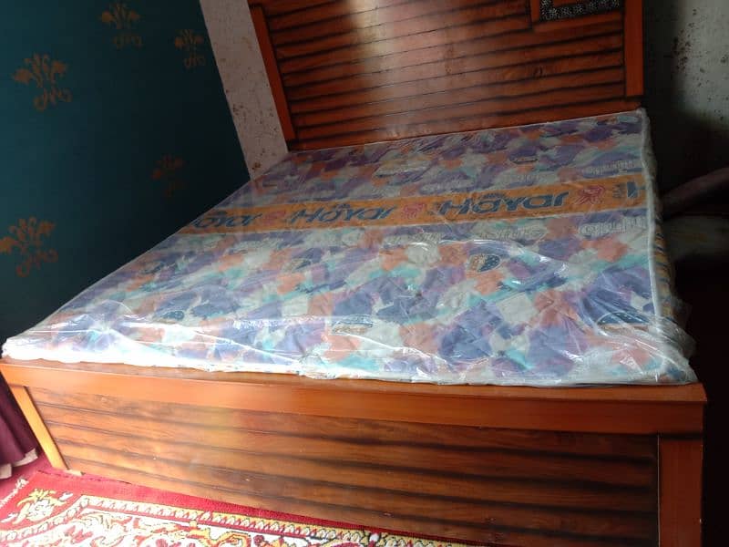 double bed only 2 months use and large size cupboard 6