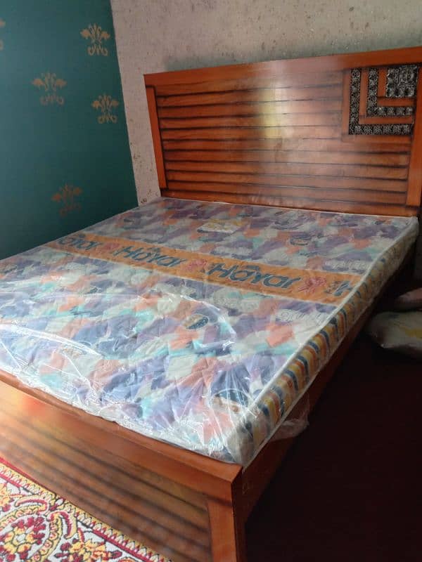 double bed only 2 months use and large size cupboard 8