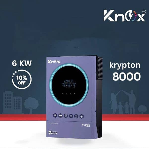 BRAND NEW CONDITION KNOX HYBRIDE INVERTER PV8000 6KLW 1