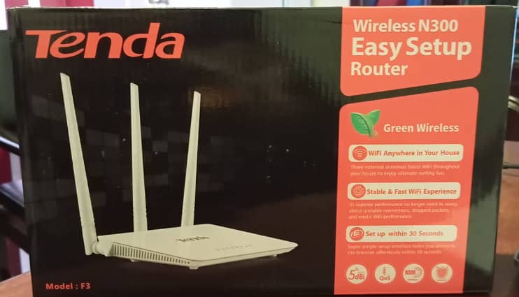 Tenda F3 300Mbps wireless router 0