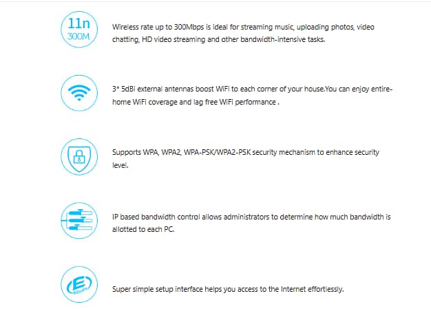 Tenda F3 300Mbps wireless router 6