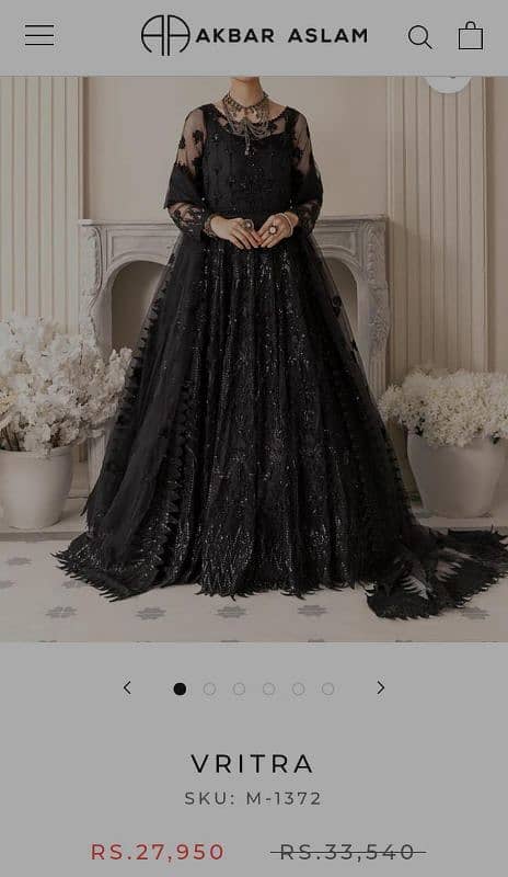 black maxi by akbar aslam 4