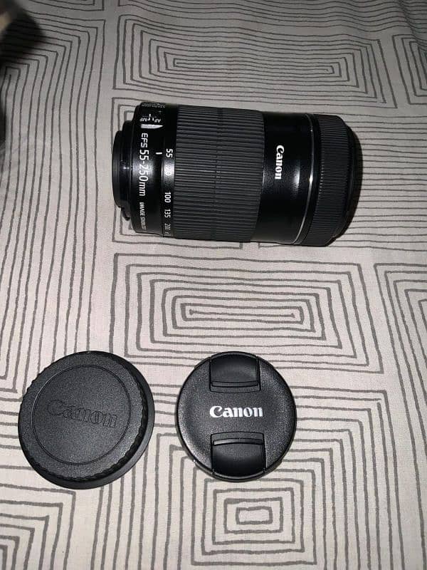 Canon zoom lens ef-s 55-250mm (almost new) 2