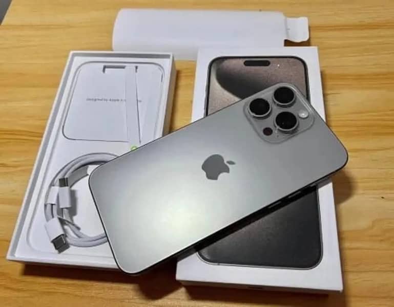 iPhone 15 Pro Max Natural Titanium Factory{FU} 256GB 0