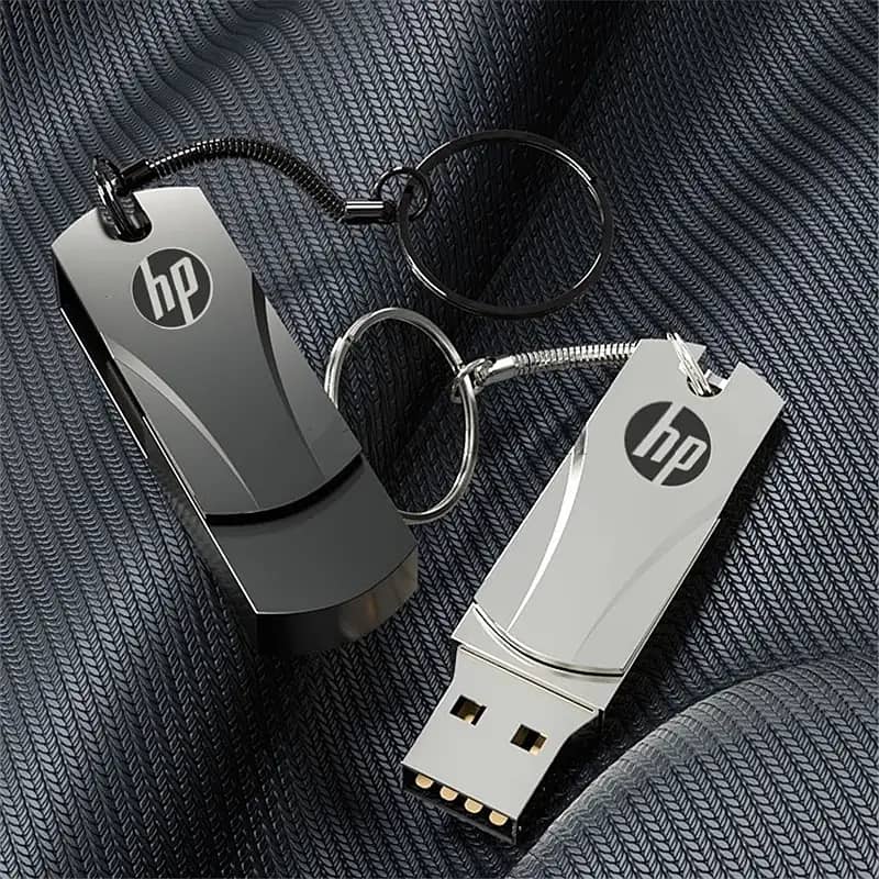 "HP 2TB Waterproof Metal USB Flash Drive - Durable & Portable" 1