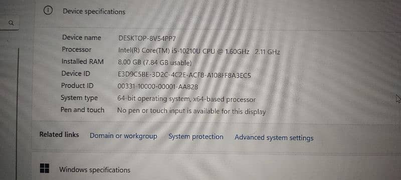 Hp probook 440 G7 laptop 10th generation core i5  for sale. 7