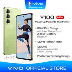 vivo y100 8+8/256 ram rom