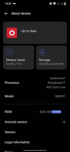 one plus 7pro 8+5/256 GB Non PTA Exchange possible