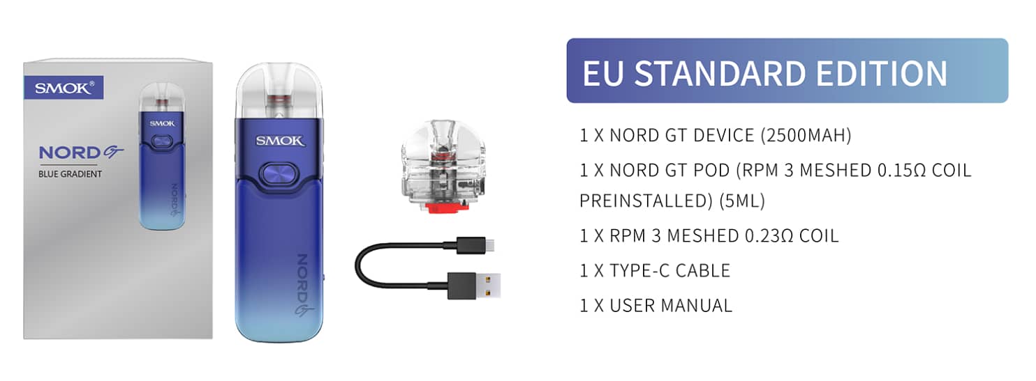 Vape Pod by SMOK NORD gt with 50 ml liquid flavor 1