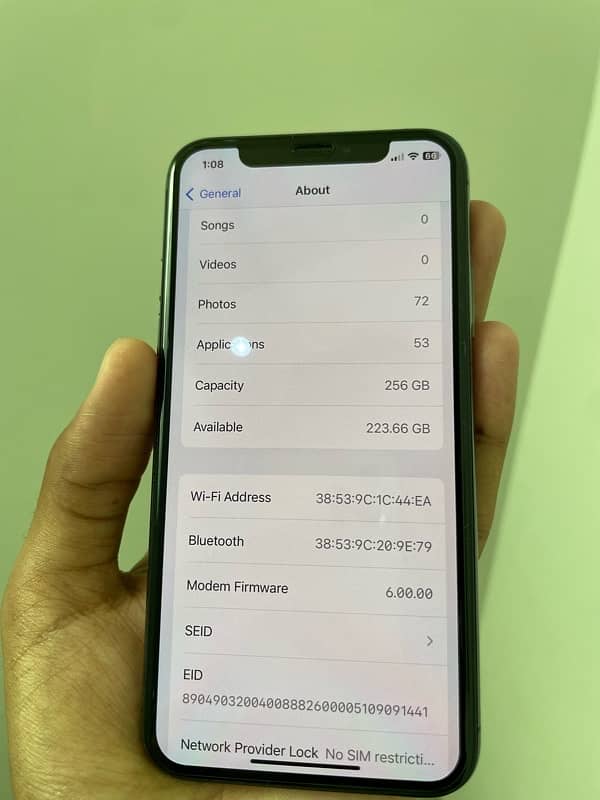 Iphone xs 256gb 10/10 dual sim pta approved 7