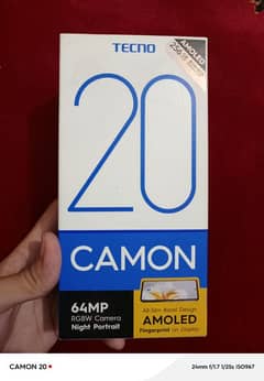 Tecno camon 20 , 8GB+8GB extended RAM, 256GB ROM