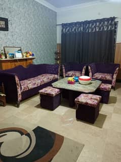 5 seater sofa set with 4 stool