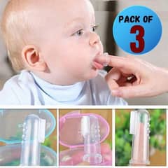 newborn baby Finger shape toothbrush Pack of 3 free cash on Delivery 0