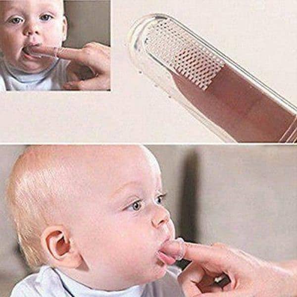 newborn baby Finger shape toothbrush Pack of 3 free cash on Delivery 3