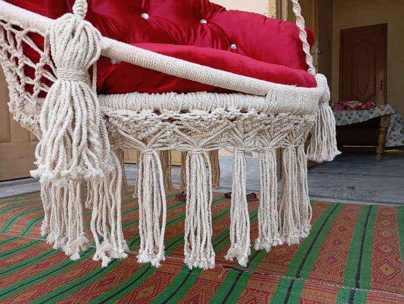 macrame haning swing chair 4