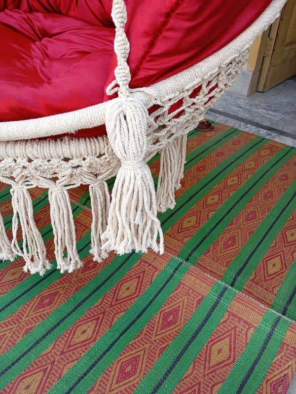 macrame haning swing chair 5