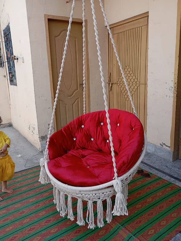 macrame haning swing chair 6