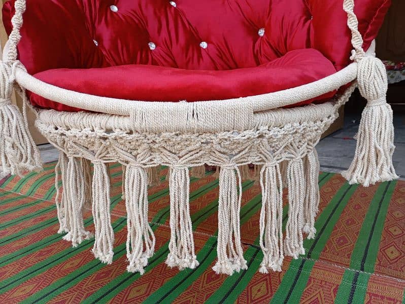 macrame haning swing chair 8