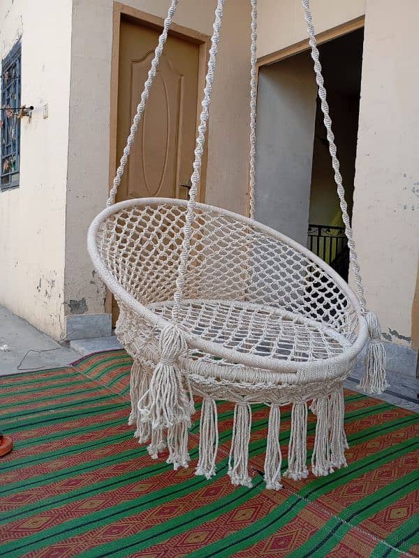 macrame haning swing chair 10