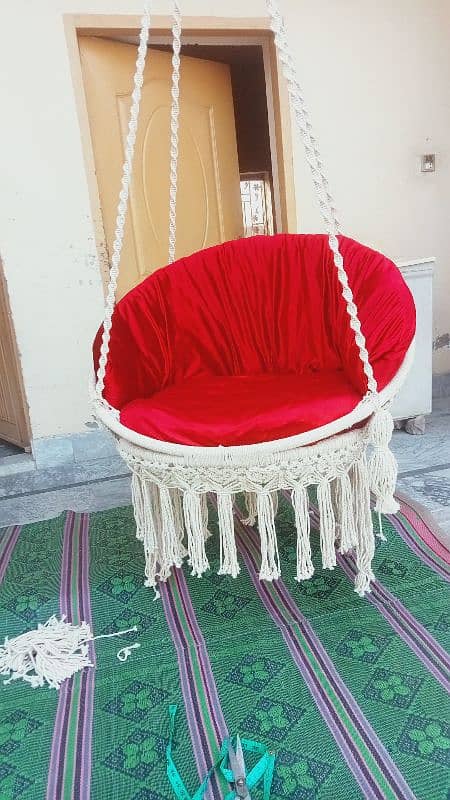 macrame haning swing chair 12