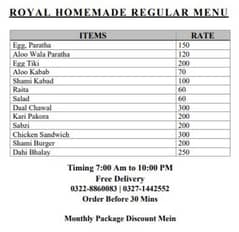 Homemade Fresh Food With Free Delivery | Royal Kitchen 0