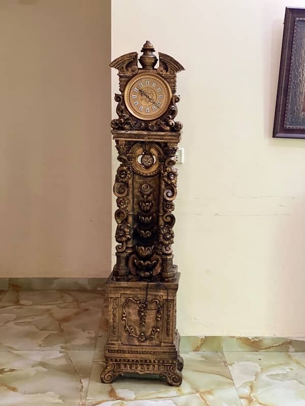 used antique clock with water fountain worth more than 4 lac 1