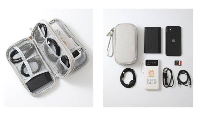 Portable Travel Digital Product Storage Bag  Cable Organizer - 1