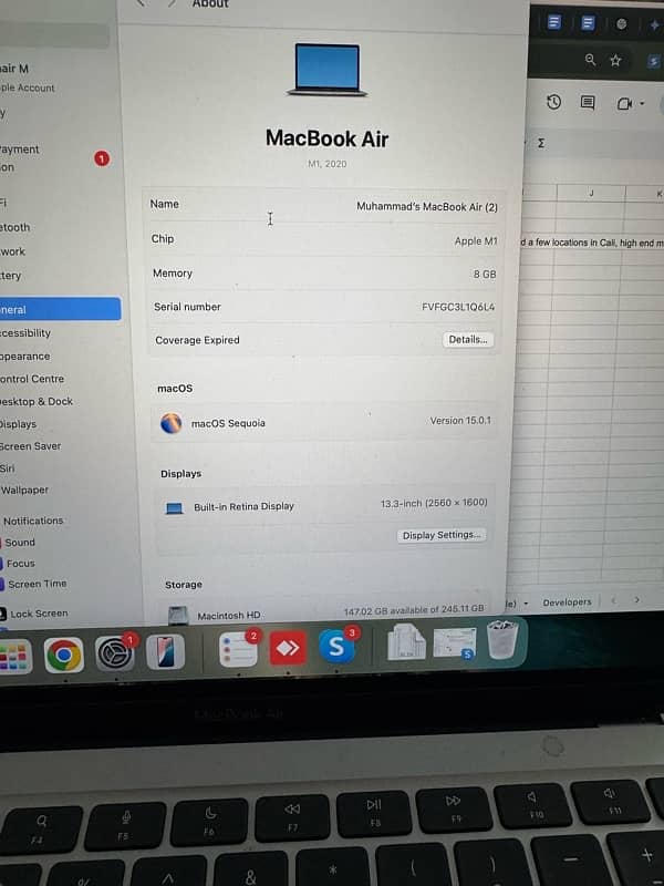 Macbook Air M1 2020 3