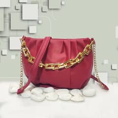 imported woman's plain saddle crossbody bag