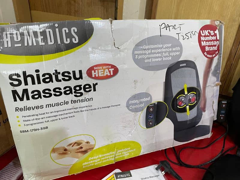 Homedics Back & Shoulder Kneading Shiatsu Massager Infrared,  Imported 6