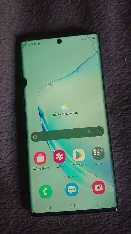 Samsung Note 10 5 12/256 back cover crack screen one dot 1