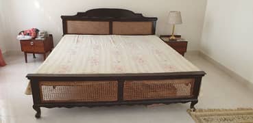 Wooden double bed