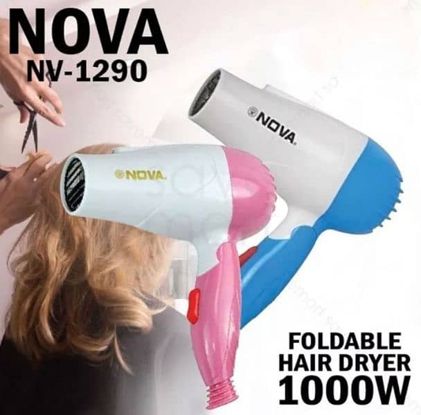 Nova Foldable Hair Dryer – Nv 1290 1