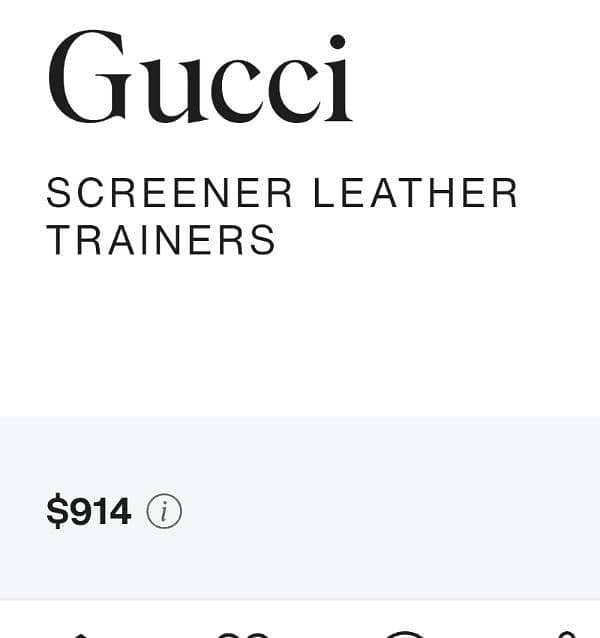 Gucci orignal screener leather sneakers 3