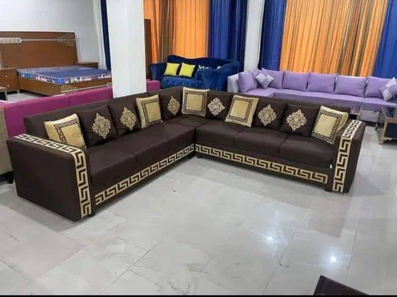 New branded L shaped corner sofa sets available in wholesale price. 3