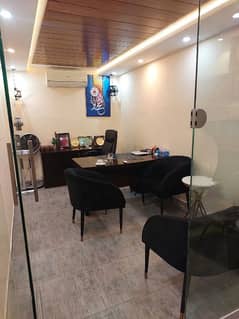 COMMERCIAL DECORATED OFFICE FOR RENT ON MAIN BOULEVARD JOHAR TOWN