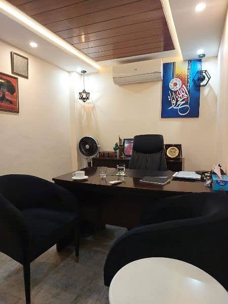 COMMERCIAL DECORATED OFFICE FOR RENT ON MAIN BOULEVARD JOHAR TOWN 5