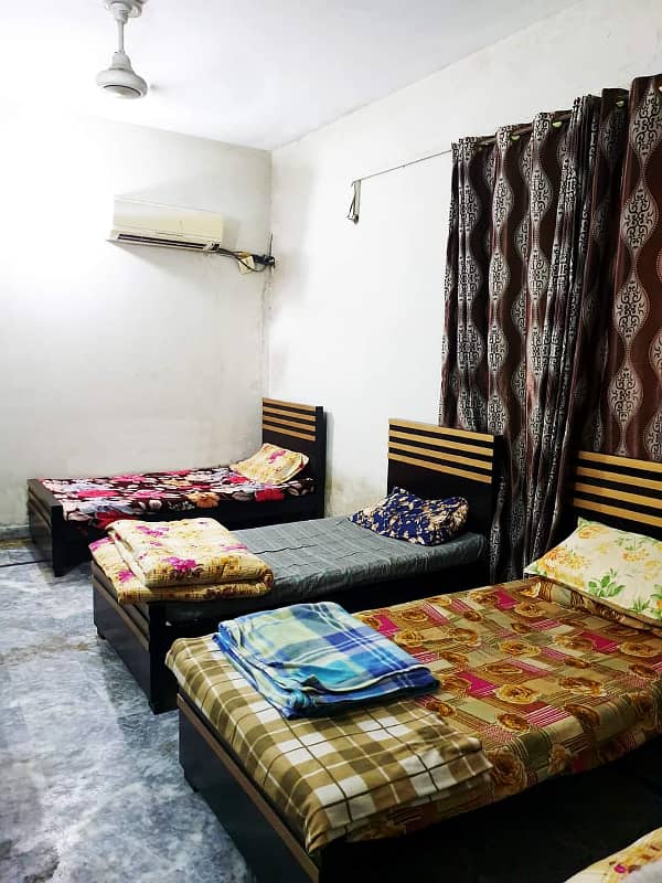 Running hostel building for rent setup for sale in Johar town near UMT university hostels area 1