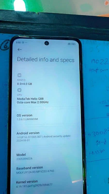 Redmi12 8/128 Pta approval condition 0 1