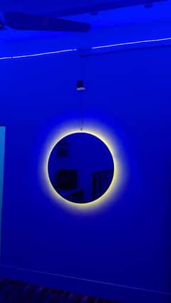 Moon circle mirror