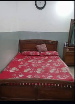 Bed with Dressing Table in good condition.