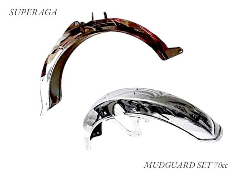 70cc Plastic and Steel Mudguards (Premium Quality) 6