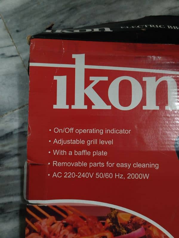 original ikon electric BBQ grill for sale 8