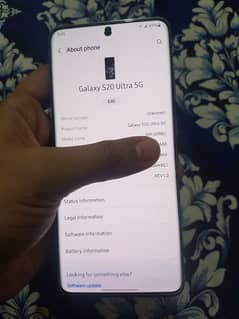 Samsung S20 Ultra 5G never opened 12gb128gb bought frm USA. read ad plz